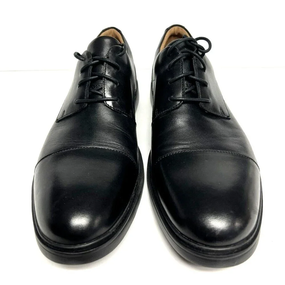 Clarks Men's Un Tailor Cap Toe Oxford Black, Size 10 M